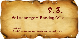 Veiszberger Bendegúz névjegykártya
